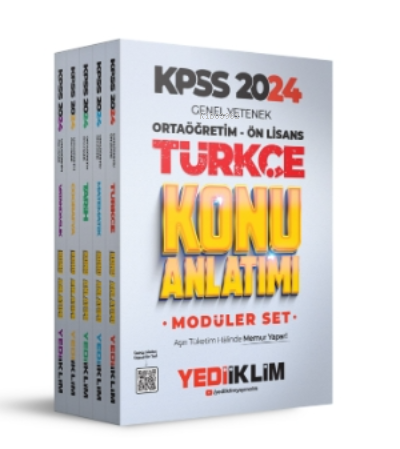 2024 KPSS Ortaöğretim-Önlisans Genel Yetenek Genel Kültür Konu Anlatımlı Modüler Set