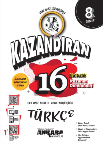 LGS Kazandıran 16 Haftalık Türkçe Kazanım Denemeleri