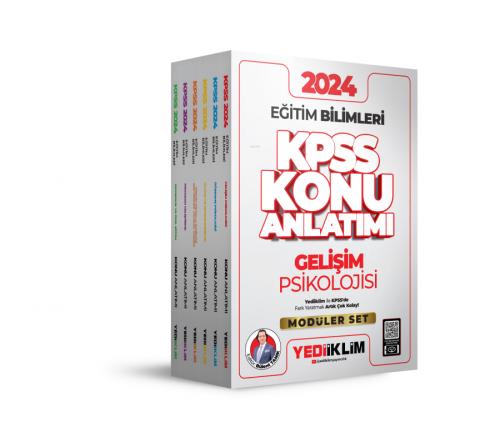 Yediiklim Yayınları 2024 KPSS Eğitim Bilimleri Konu Anlatımlı Modüler Set
